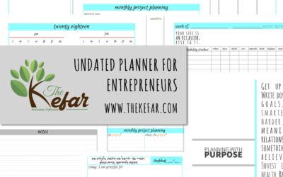 Planning With Purpose – New Undated Planner for Entrepreuners