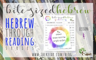 Bite-Sized Hebrew Lesson #4 { htr series }