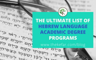 The Ultimate List of Academic Hebrew Degree Programs – 2019